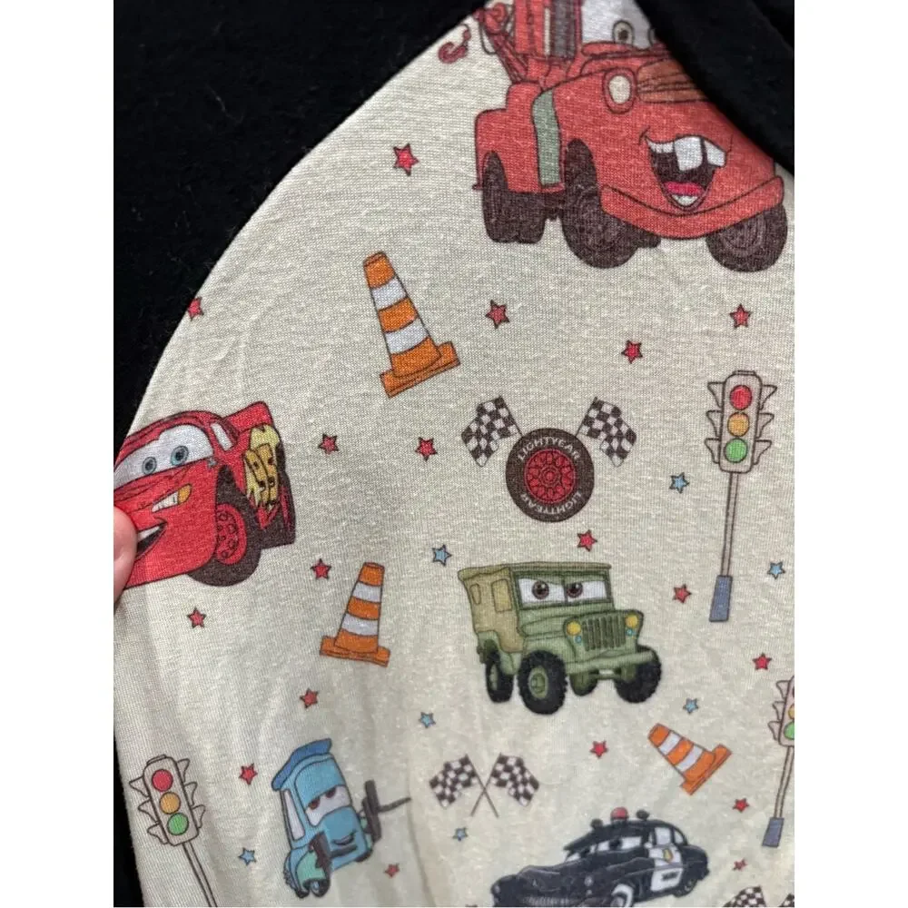 Little Snuggles XL Disney Cars Bamboo Pajama Top Lightning McQueen Long Sleeve